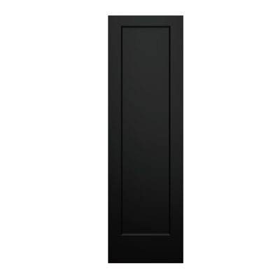 24x80 In.1 Panel Prefinished Laminate Black Hollow Core Composite Interior Molded Door Slab