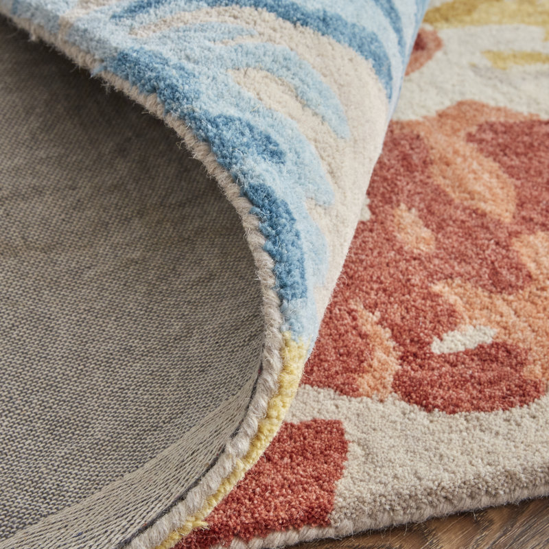 Wool Abstract Indoor Rug, Rectangle 4' x 6'
