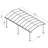 Palram - Canopia Arcadia 12' W x 21' D Polycarbonate Galvanized Steel Weather-Protected Carport Canopy for Cars Trucks Gray