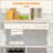Bar Cart Rolling Kitchen Island On Wheels With Wine Rack