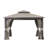 Sunjoy Roberts Outdoor Patio Steel Frame 11 x 13 ft. 2-Tier Soft Top Gazebo with Canopy Roof, Netting, and Curtains-53617788-53617786