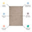 Tapis bleu et rouge 8 pi x 10 pi