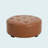 Knott Upholstered Button Tufted Round Ottoman