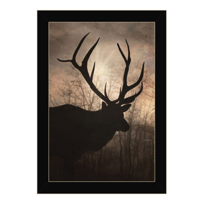 Elk Sunrise I Framed Wall Art for Living Room, Home Wall Decor by Lori Deiter