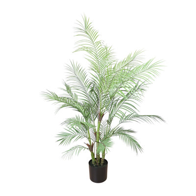 Cairns Outdoor UV Rated Kentia Palm Drop-In Trees with Bamboo-Wrapped Cement Pots