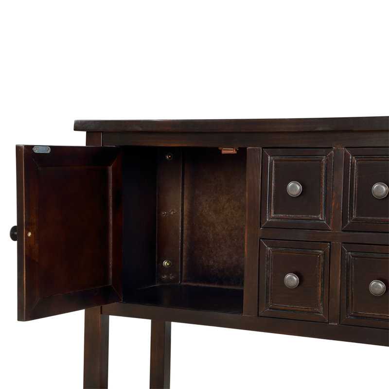 Eagarville Sideboard,entryway table,Console Table,sideboards and buffets,buffet table with Bottom Shelf, Espresso