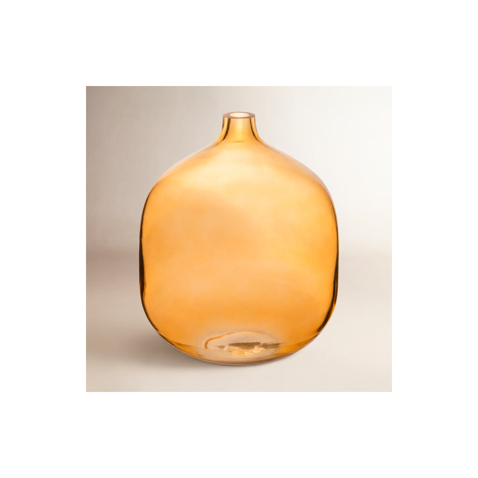 Madaki 8.25'' Glass Table Vase, Amber