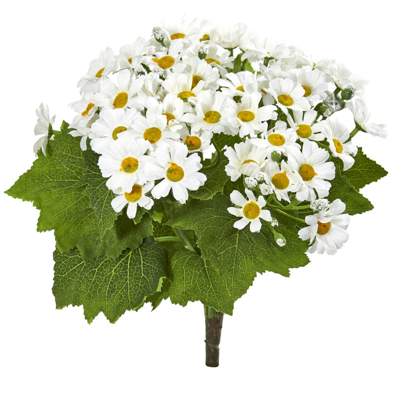 Arbustes de daises artificielles, Blanc