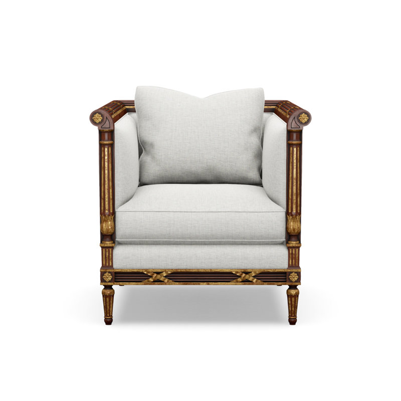 Fauteuil d'appoint The Regent's visit, Vault brouillard (tissu performance) 1172-93