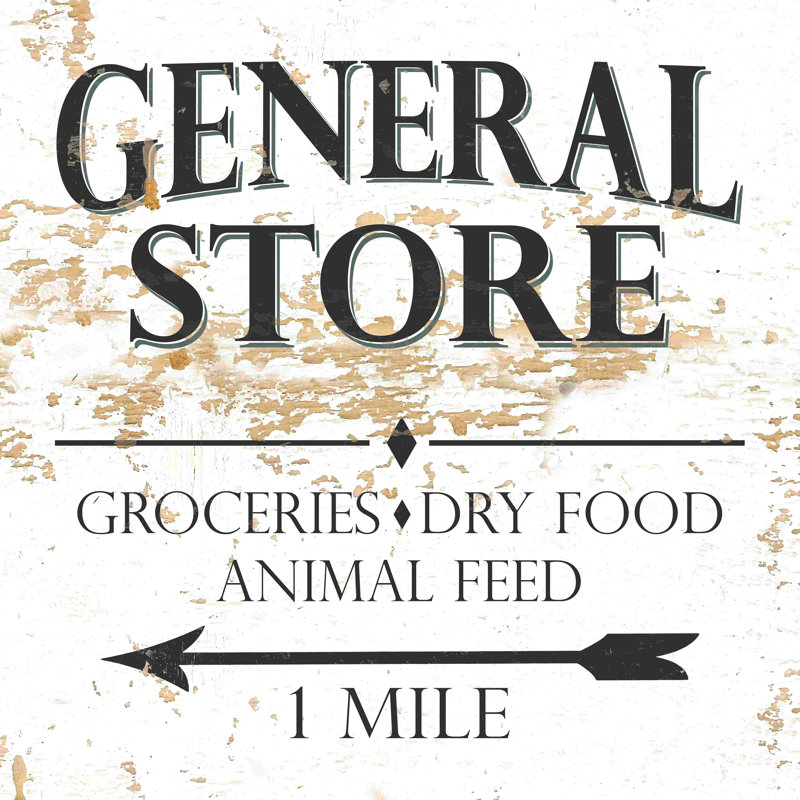 " General Store ", 12" H x 12" W  