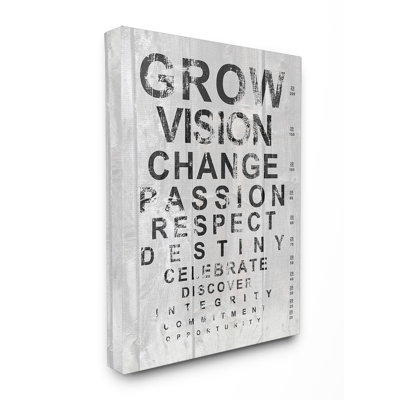 " Grow Eye Chart Inspirational "