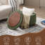 Repose-pieds de rangement rond capitonné de 23,5 po de largeur-394010906