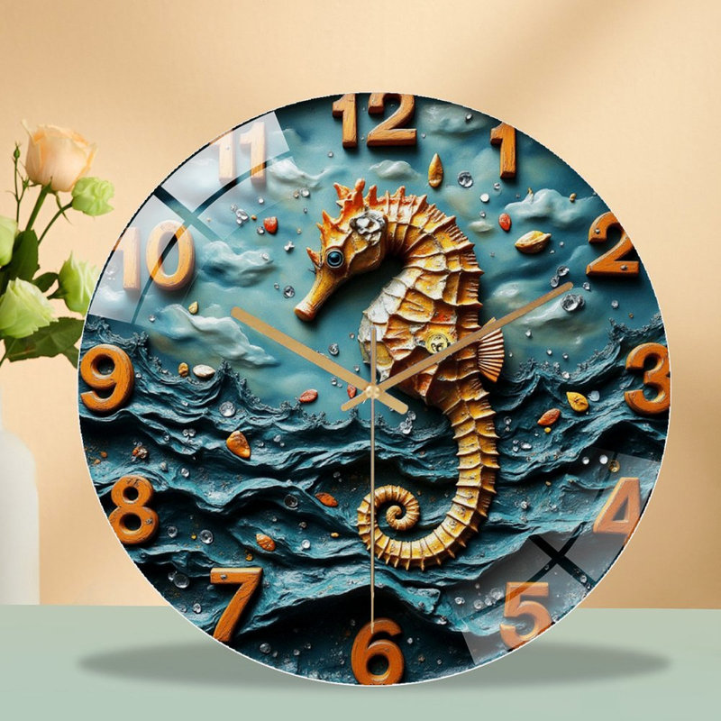Horloge murale Seahorse