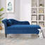 Banc de rangement en velours 2 en 1 avec coussin décoratif-1319383260