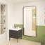 Élégant miroir encadré en aluminium avec coin arrondi pour une décoration intérieure élégante-509247303-513305233-512941706