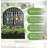 Arched Decorative Privacy Screen with Planter Box, 70.87" Tall Metal Freestanding Fence Planter, 35.04"×15.75"×11.81" Planter Box for Patio Balcony Backyard