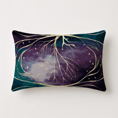 Blooming Nebula Indoor And Outdoor Throw Pillow