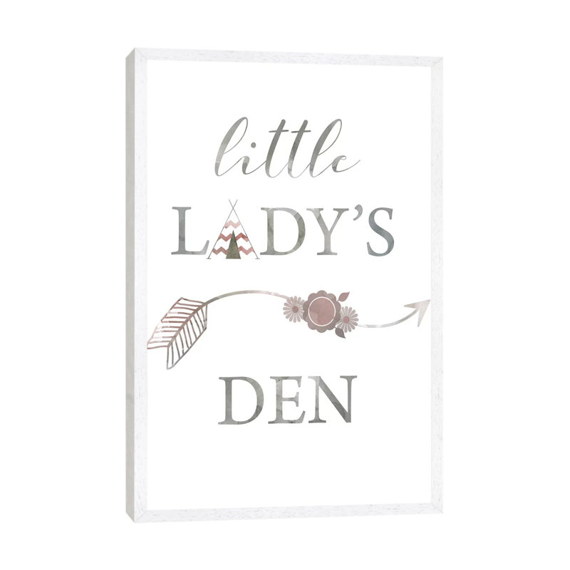 Little Lady Den Arrow by Carol Robinson - Print on Canvas, 101.6 cm H x 66.04 cm W, White Framed