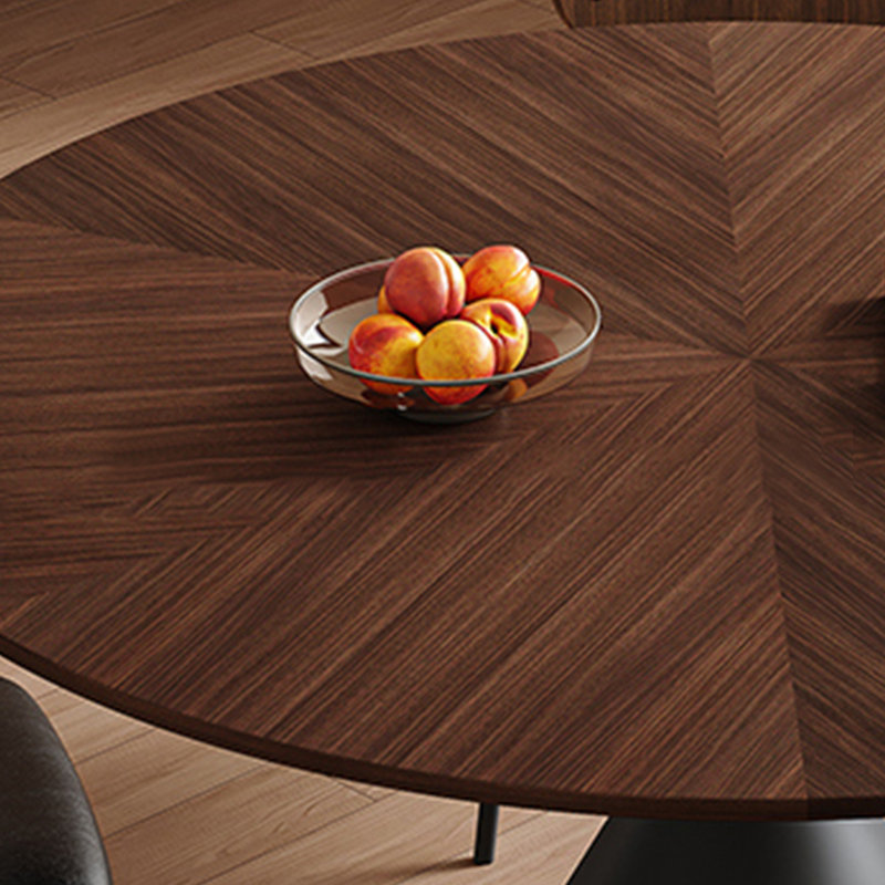 Modern Medieval Style Dining Table, 29.52"H x 59.05"L x 59.05W
