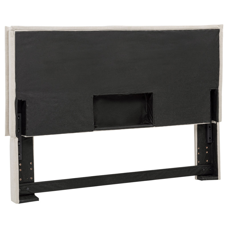 Asmitha Upholstered Queen or Full Panel Headboard Sand, Full