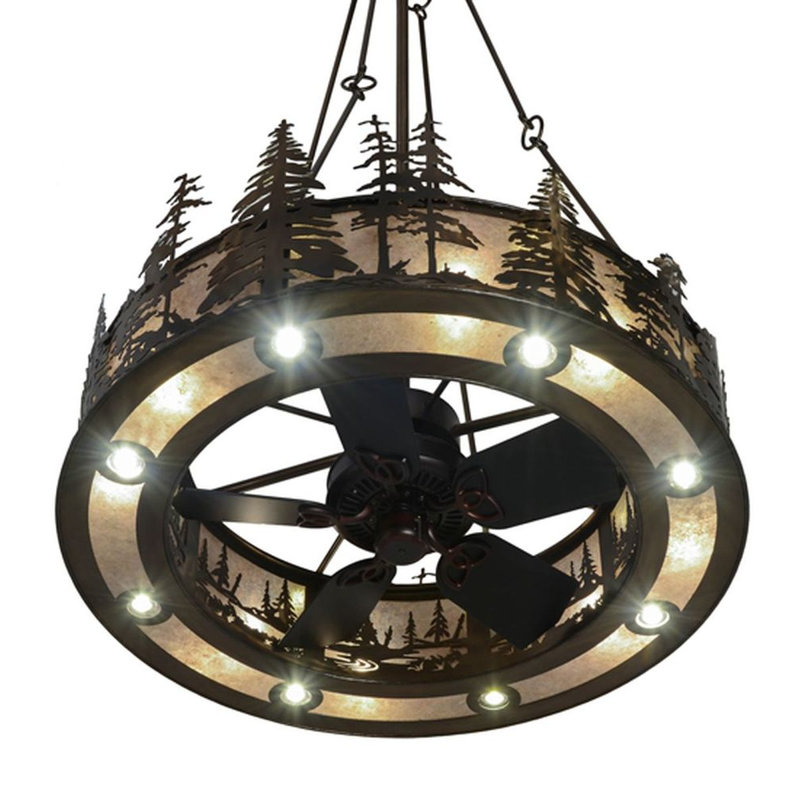 Tall Pines Downrod Ceiling Fan