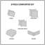 Ensembles de literie élégants en damas de jacquard de polyester pour la maison moderne