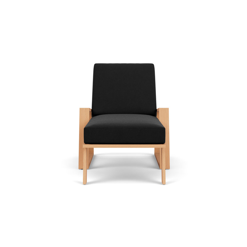 Pursuit Outdoor Chaise Lounge, Canvas Black
