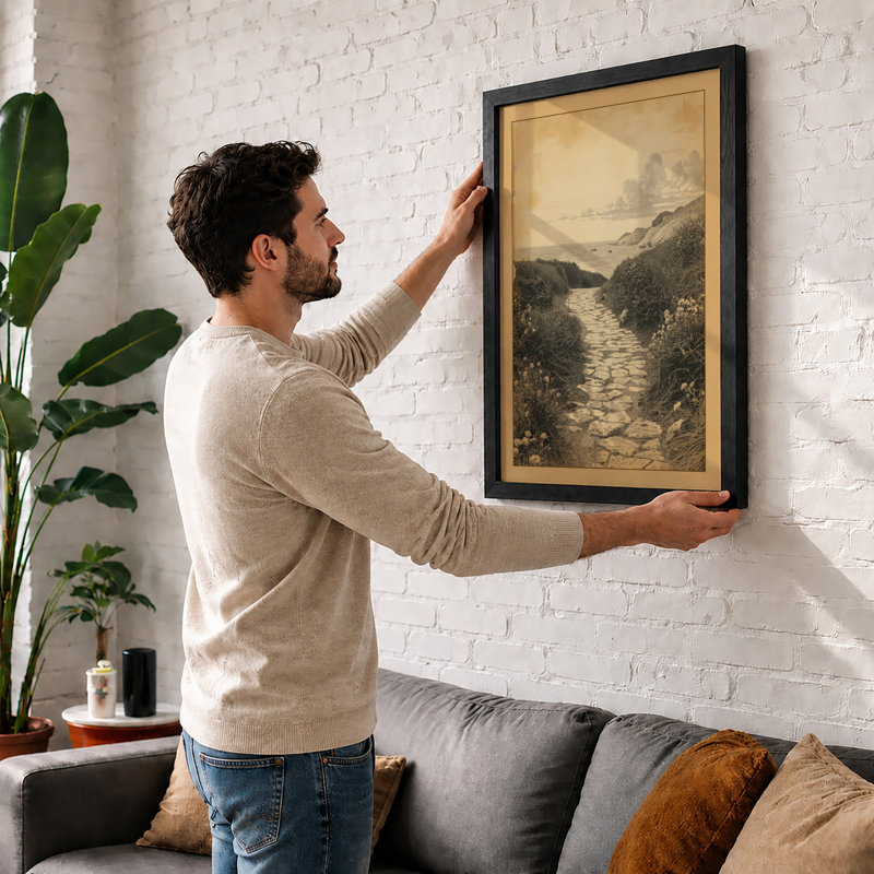 Stream To Distant Bay Vintage - Print, Unframed, A3 - 42.0 x 29.7 cm