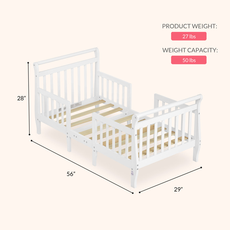 Bhatade Kids Toddler Bed, White