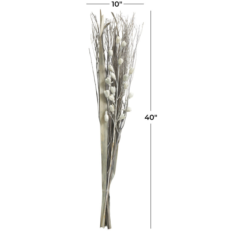 Satanta Faux Plant, Gray, 40" H x 10" W x 5" D