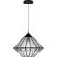 Luminaire suspendu noir mat 1 lumière Olivier