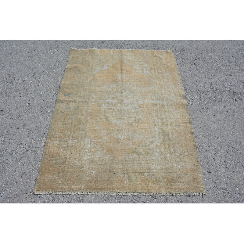Tapis de cuisine, tapis rétro, tapis géométriques, tapis décoratif 3,6 x 4,9 pi, tapis de chambre blanc, tapis turc