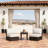 Parris Armless Patio Chair with Sunbrella® Cushions-98128048