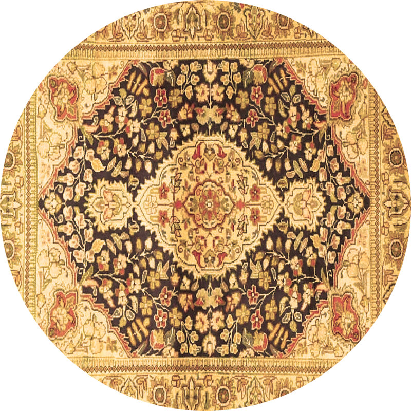 Tapis brun traditionnel Traditional 4092, Rond 4 pi