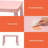 Kids Table & 2 Chairs Set Activity Play Dining Study Desk Gift Pink