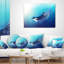 Coussin de baleine et de mer killer animal