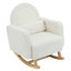Chaise berçante en velours avec coussin Accent, confort ultime pour votre maison