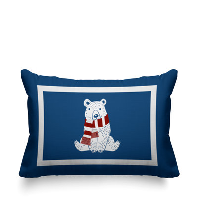 Coussin intérieur / extérieur Folk Christmas Bear