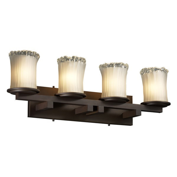 Leroux 4 - Light Vanity Light, Amber, Dark Bronze