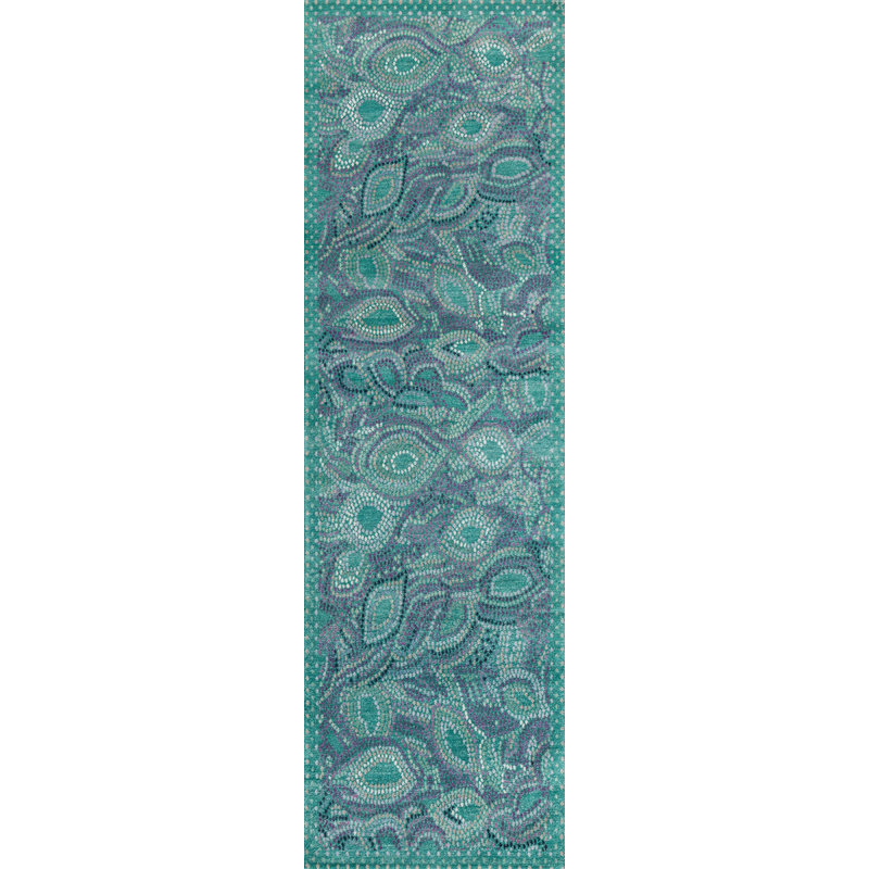 Oriental Area Rug, Runner 3' x 10'