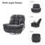 Fauteuil inclinable manuel pivotant avec support pour téléphone Jace-553183330