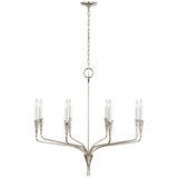Aiden 40" Single Tier Chandelier  in Polished Nickel