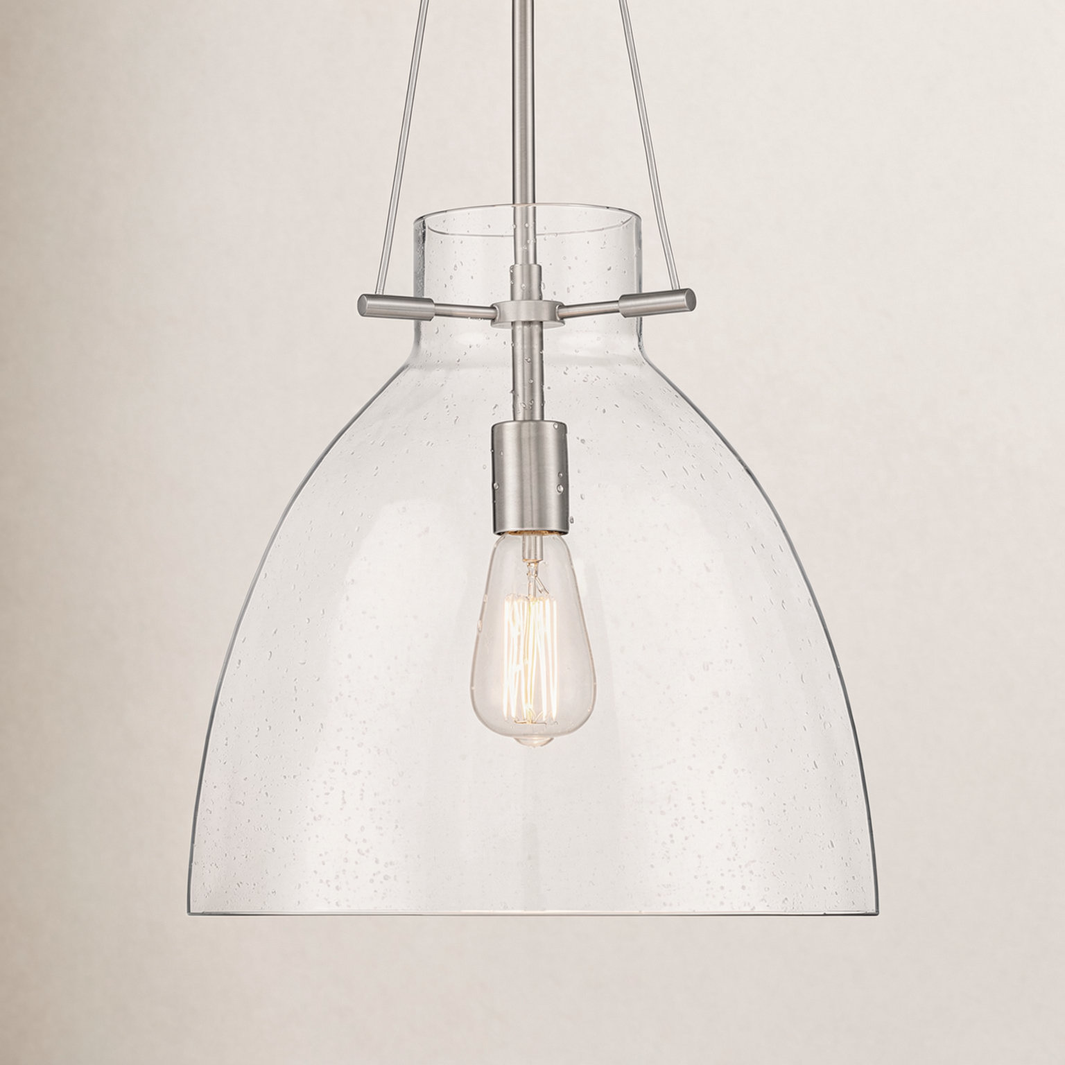 Theda Single Light Pendant, Silver