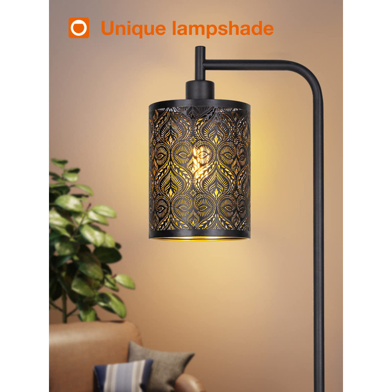 Cedriana 66'' Black LED Task Floor Lamp