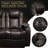 Adjustable Power Recliner, Top-grain Leather, Modern Comfort, Home Theater