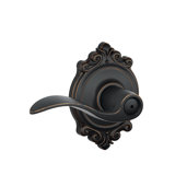 Accent Lever with Brookshire Trim Bed and Bath Lock