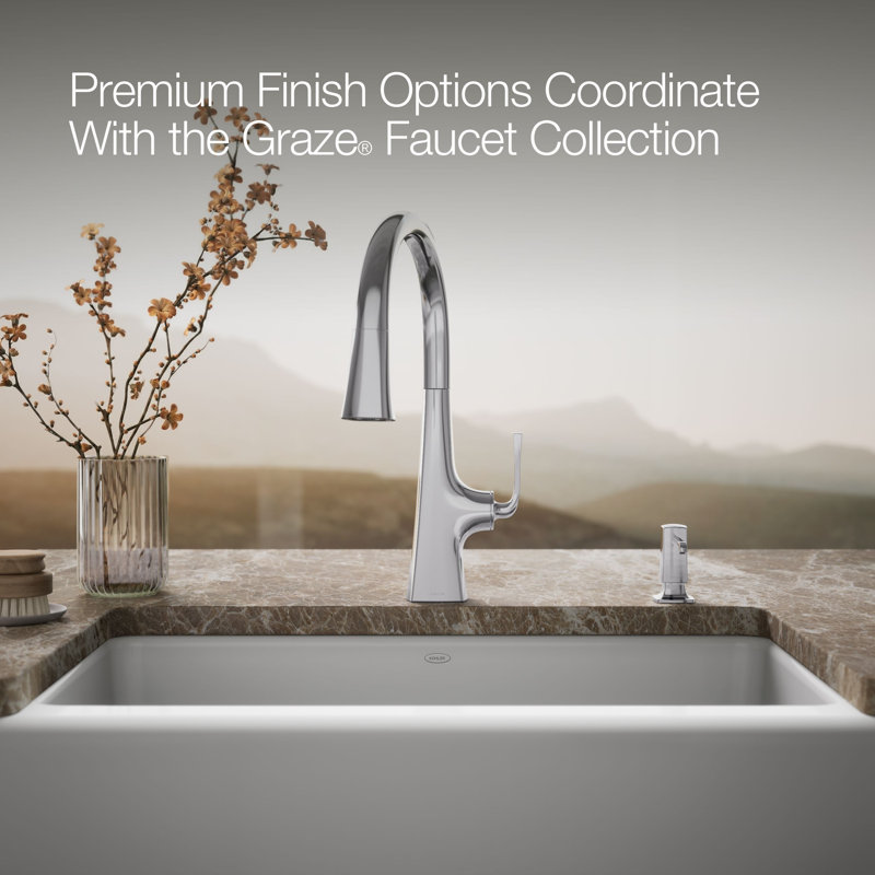 Graze Soap/Lotion Dispenser, Polished Chrome