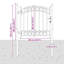104 cm W Steel Gate Fencing-121122509