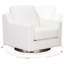 Fauteuil pivotant en cuir fleur Dianet-1392211136