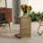 C-Shape End Table  Brown